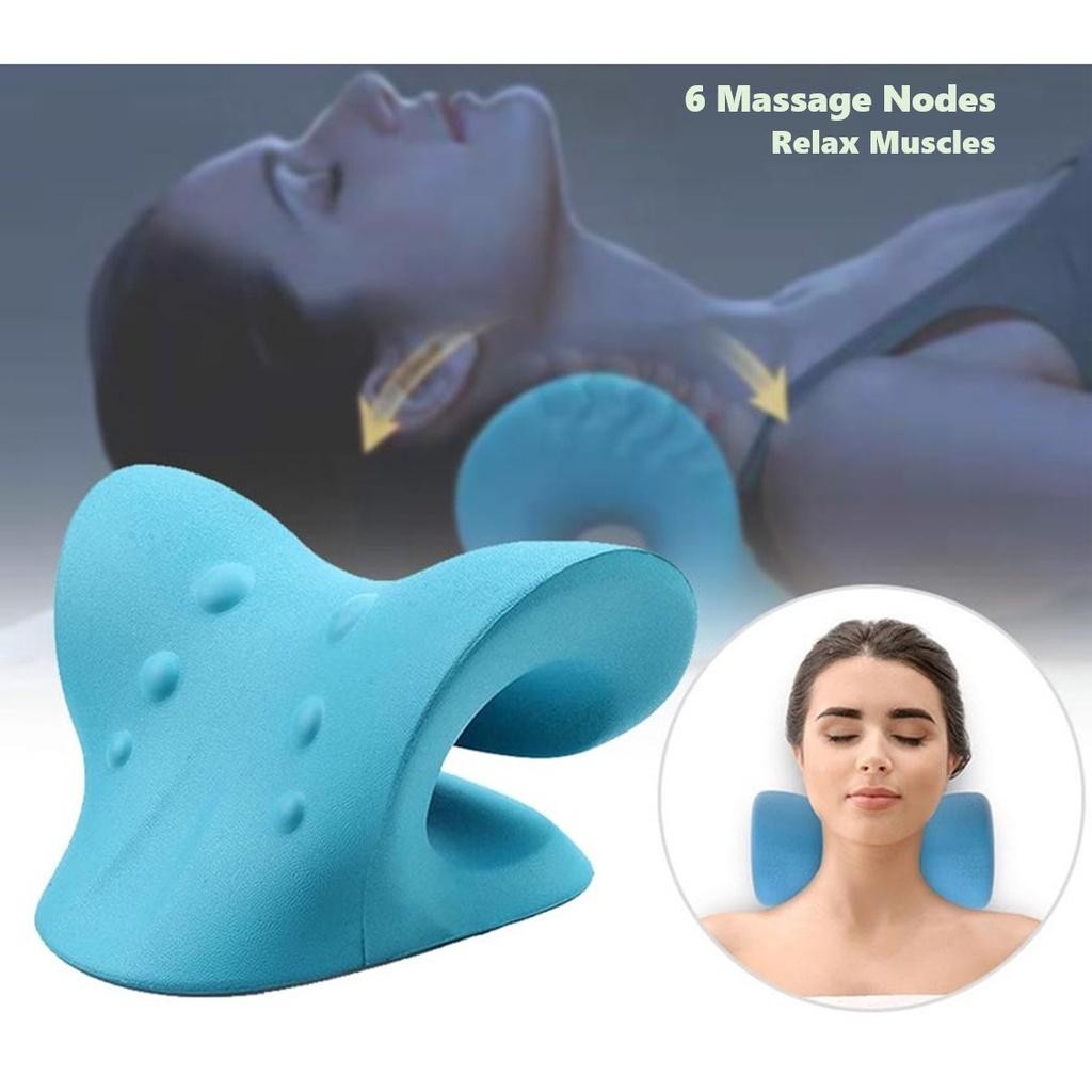 Gối Mát Xa Cổ Thư Giãn Giảm Đau Tiện Dụng GIẢM ĐAU CỔ VAI GÁY CAO SU NON HỖ TRỢ GIÃN CƠ THƯ GIÃN CỘT SỐNG BB-439