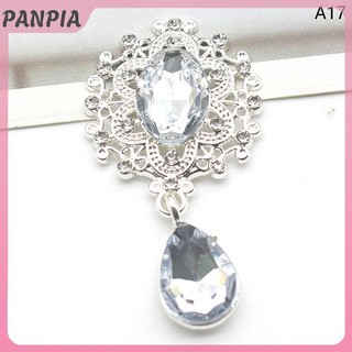 PANPIA-Shining Trâm 45 * 25mm Pha Lê Phụ Kiện Thời Trang Tuyệt Đẹp Đám Cưới Lời Mời Ngày Lễ Trang Trí Sáng Tạo
