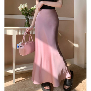Váy đuôi cá Satin gợi cảm hình AE S-2XL 5 màu