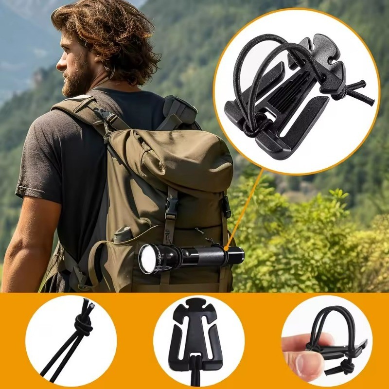 [GiuDuu] Kẹp khóa balo - 20/5 cái móc khóa nylon - Phù hợp cắm trại thay thế khóa cũ