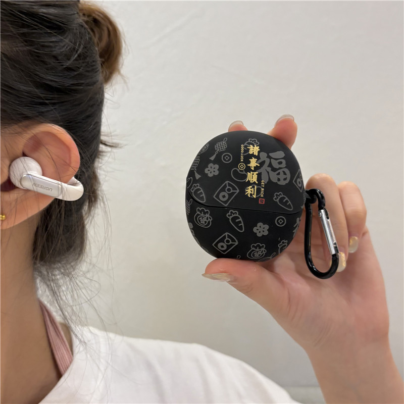 UGREEN HiTune S5 vỏ tai nghe silicon hoạt hình dễ thương, mềm chống sốc, bảo vệ, có thể giặt