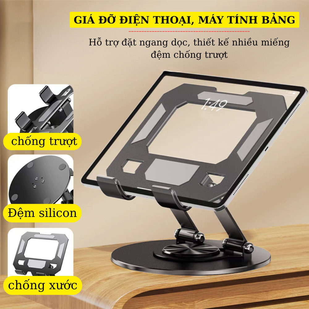 Giá Đỡ Laptop Xoay 360 Độ - Hình Ảnh Thực Tế