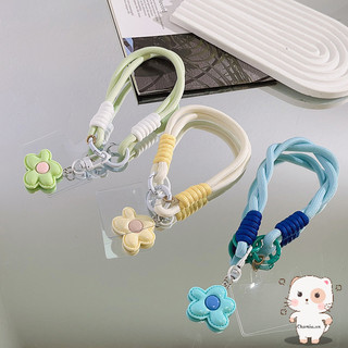 【Chamvn】 Dây đeo cổ tay ngắn điện thoại Dopamine Hoa nhiều màu Ốp lưng điện thoại mặt dây chuyền