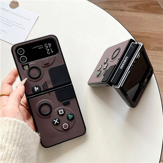 Vỏ hình bảng điều khiển trò chơi màu nâu sô cô la cho Samsung Z Flip 7 Flip 6 / 5 / 4 / 3 Fold 7 / Fold 6 / 5 / 4 / 3 Cape