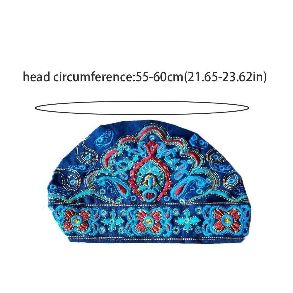 Mũ Turban FEDAOG, Phong Cách Mexico Dân Tộc Hoa Bandanas, Thời Trang Vintage Thêu Thoáng Khí Mũ Beanie Dành Cho Nữ