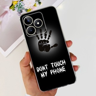 Dành Cho Realme Note 50 2024 Vỏ Họa Tiết Phong Cách Kim Loại Rồng Thời Trang Realme Note50 4G RMX3834 Vỏ Điện Thoại TPU Silicon Mềm