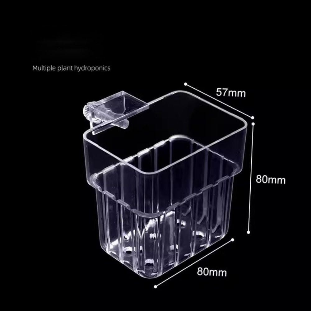 Giỏ thủy canh treo bể cá LAKAM, giá đỡ cốc trồng cây cảnh quan cho bể cá