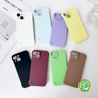 Ốp Điện Thoại Không Vành Cho Redmi Note 13 12 Pro Plus 12 Turbo 11 8 Pro 10 5G Poco X6 X5 X3 GT Ốp Lưng Kinh Doanh Đơn Giản Macaron Màu Kẹo Chống Sốc Mỏng Ánh Sáng Cứng Vỏ Điện Thoại