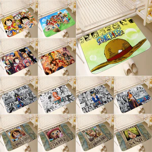 Anime Nhật Bản ONE PIECE Thảm Cửa Chống Trơn Trượt Tấm Lót Phòng Tắm Tắm Thảm Chống Trơn Trượt Thảm Trang Trí Nhà Cửa (60x40cm)
