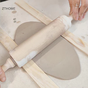 Zthome 10 Cái 3 / 5 / 7 / 10 / 12MM Gốm Đất Sét Ban Hướng Dẫn Thông Dải Gỗ Thước Dụng Cụ Gốm Đất Sét Cán Cắt Gỗ Hướng Dẫn Đường Sắt HOT