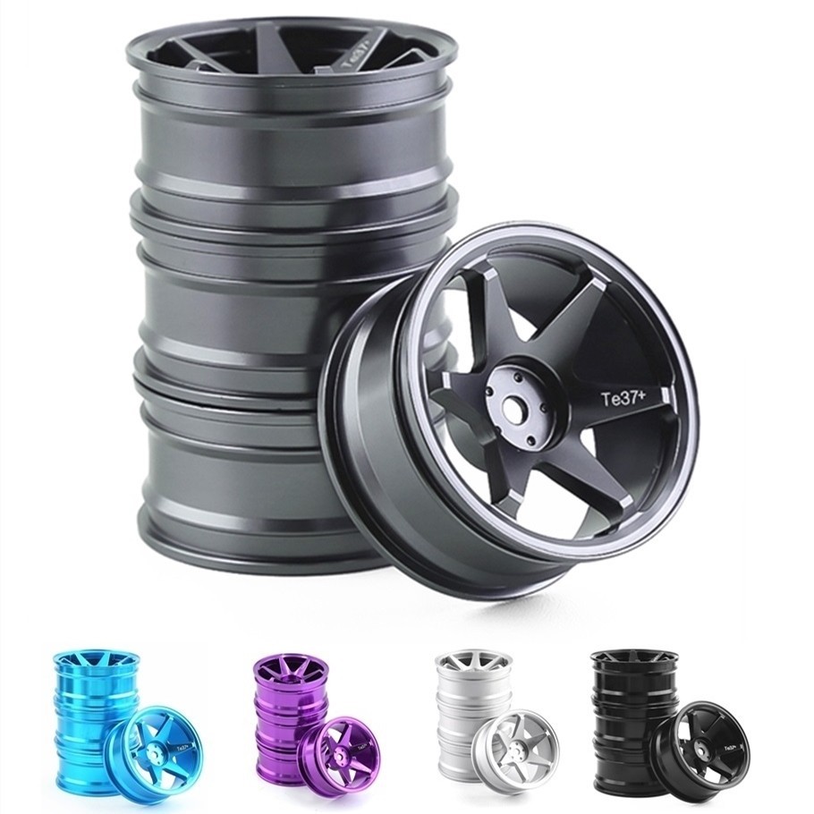 4 52mm 1 / 10 RC Trên Đường Drift Racing Xe Kim Loại Bánh Xe Vành Bánh ...