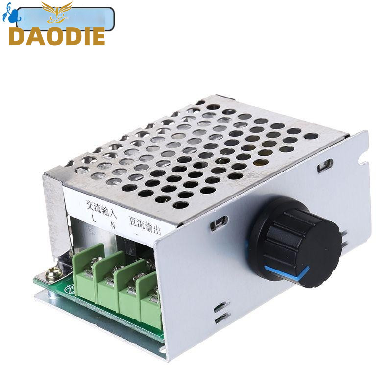 AC 220V to DC 10-210V 20A PWM Brush Motor Speed Controller Governor Motor Drive