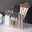 Hộp đựng bút AFTEROF, Hộp đựng bút Acrylic trong suốt, Dụng cụ sắp xếp máy tính để bàn 6 lưới Phân loại Bàn chải lưu trữ Nồi