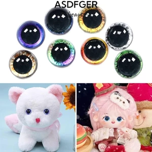 Asdfger 20 Cái / 10 Đôi Mắt Pha Lê Rối, Mắt Pha Lê Nhựa Thủ Công Mắt, Chất Lượng Cao 6 Mm-20 Mm Gấu Động Vật Phụ Kiện DIY Búp Bê Phụ Kiện