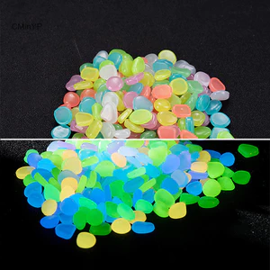 Cminyp 100 Viên Đá Dạ Quang Sân Vườn Phát Sáng Trong Bóng Tối Trang Trí Sỏi Phụ Kiện Vinh Quang