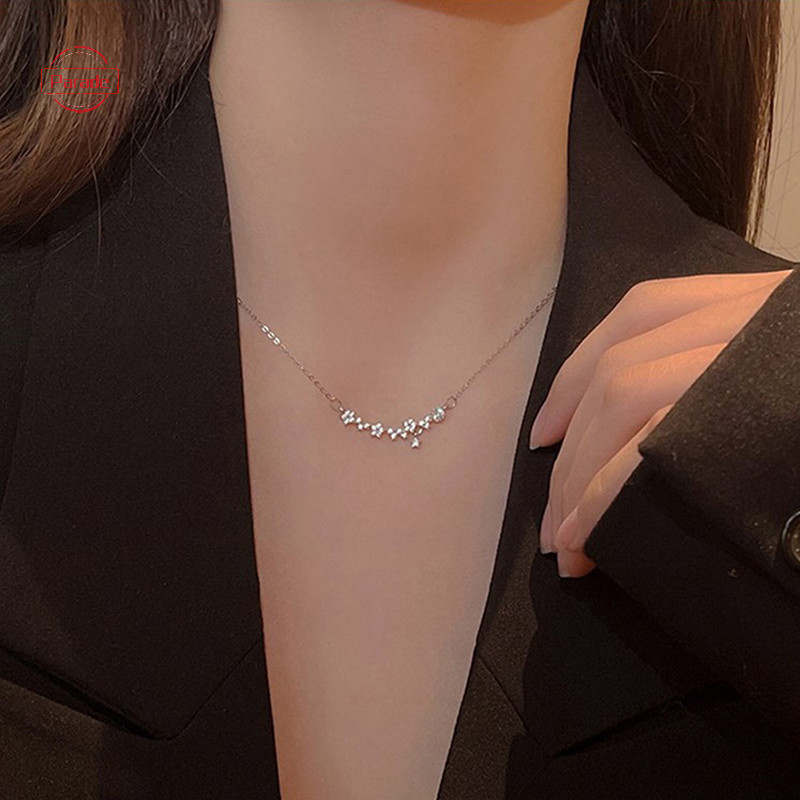 Cuộc diễu hành Tinh Tế Ngôi Sao Zircon Vòng Cổ Kim Loại Nữ Quyến Rũ Ngọt Ngào Đáng Yêu Ánh Sáng Xương Đòn Dây Chuyền Vòng Cổ Bé Gái Trang Sức Dự Tiệc Quà Tặng VN