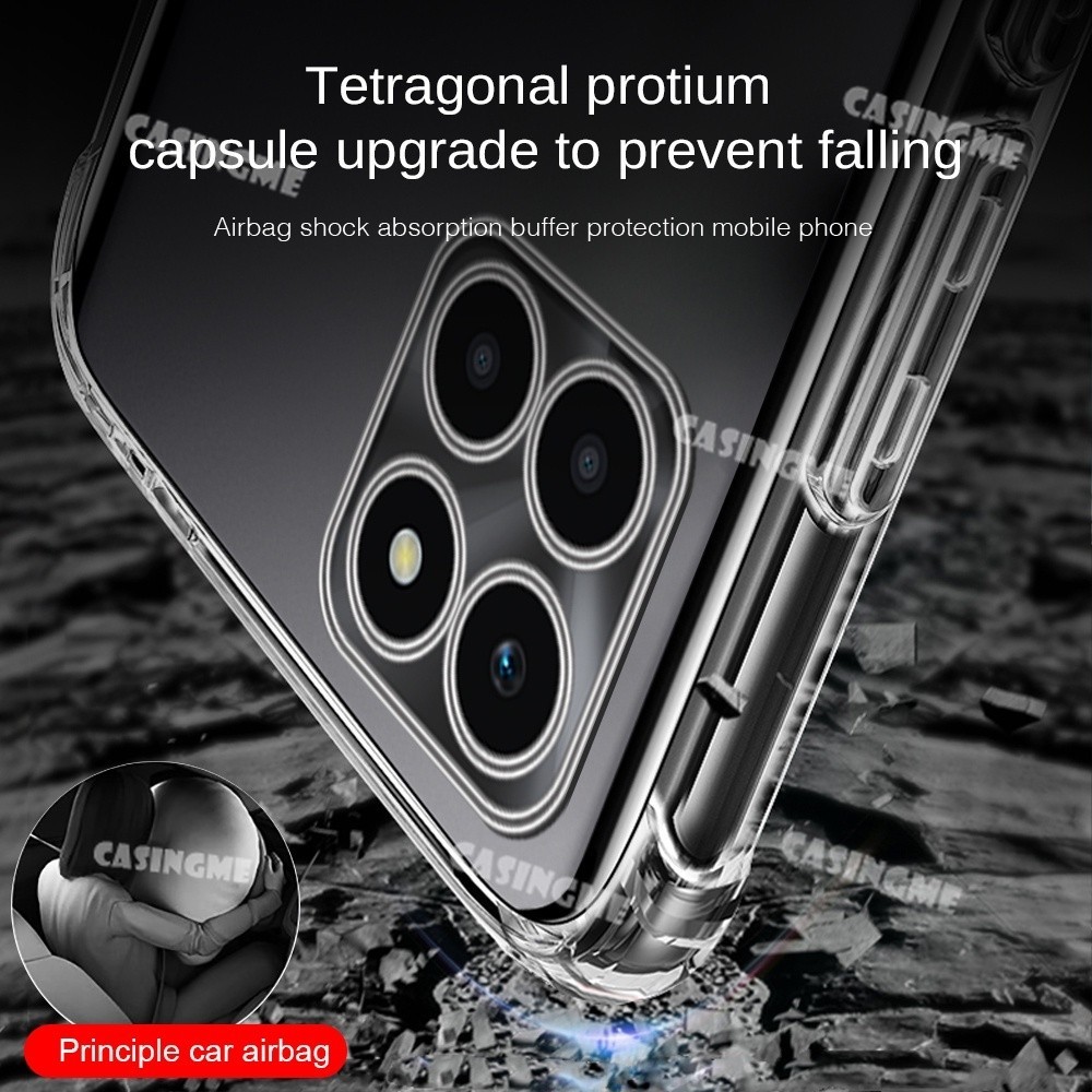 Honor 400 Smart 5G X7d 2025 Túi Khí Trong Suốt Ốp lưng Honor X7d 400 Honor400 Smart Pro Lite 400Smart HonorX7d 4G 5G Vỏ Bảo Vệ Ống Kính Chống Sốc Silicon Ốp Lưng Chống Sốc