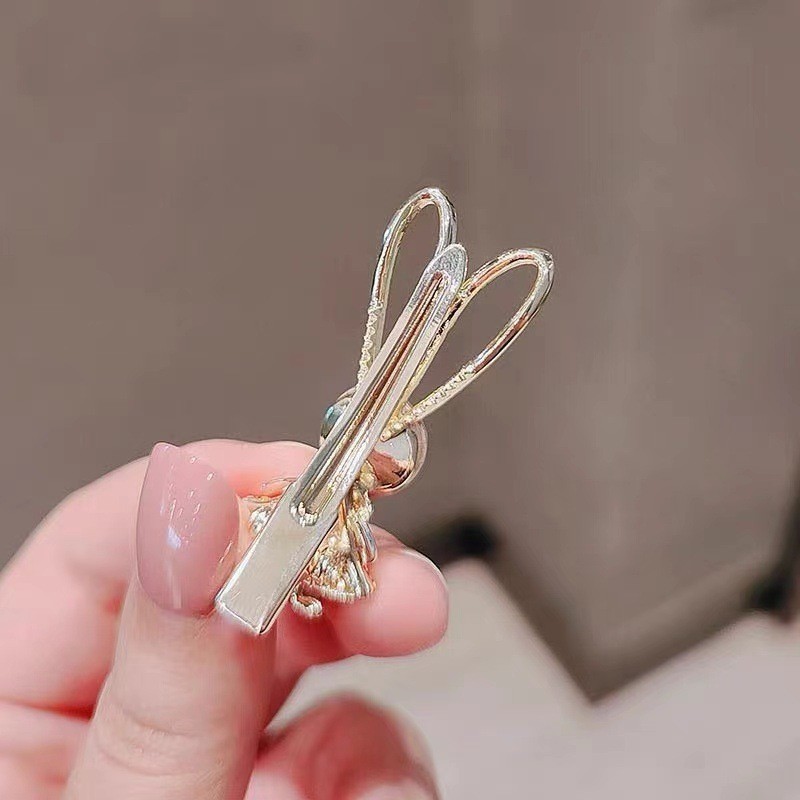 Mauropoli Kẹp Tóc Thỏ Dễ Thương, Mỏ Vịt, Kẹp Tóc Nữ Mặt Trên, Phụ Kiện Tóc