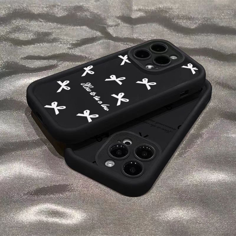 Vỏ Tương Thích Cho Samsung A06 A16 A05 A05S A35 A55 A54 A15 5G A34 A14 A23 A54 A33 A53 A52S A32 A51 4G Graffiti Hoạt Hình Dễ Thương Tiếng Anh Nơ Silicon Mờ Chống Sốc