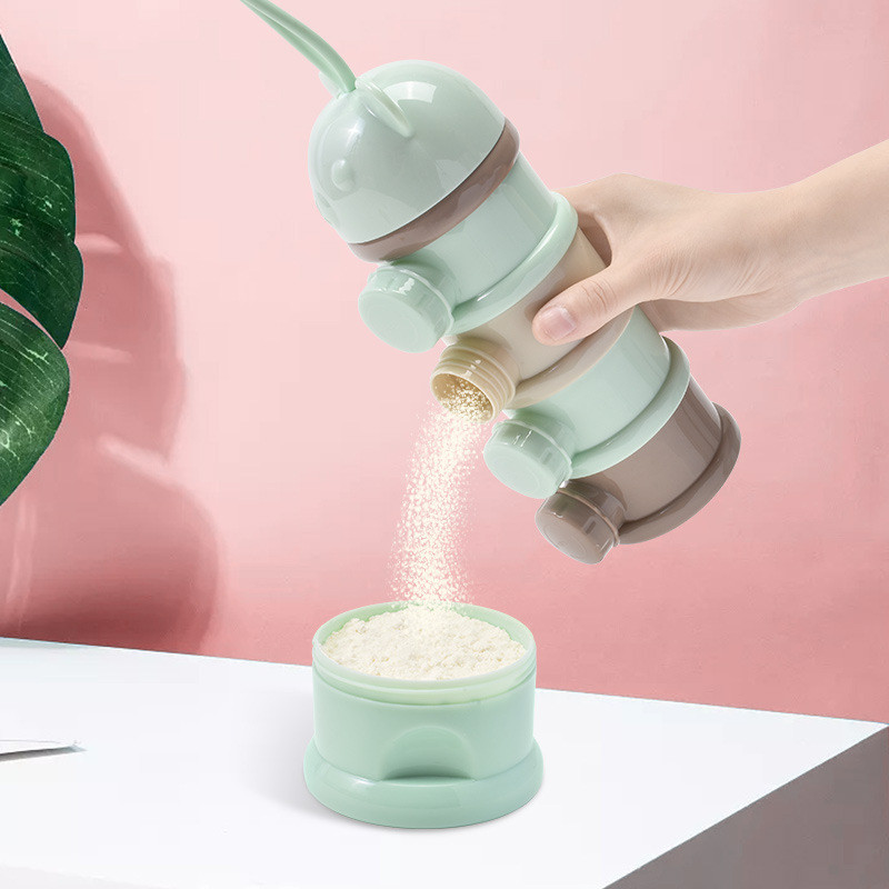 【3/4ngăn】Hộp chia sữa độc lập，Hộp chia sữa，Hộp chia sữa 3 tầng và 4 tầng tiện dụng cho bé，có quai cầm rất tiện lợi