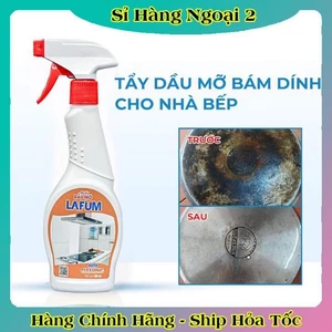 Tẩy dầu mỡ,tẩy nhà bếp, tẩy hút mùi, bếp gas, bếp từ, đáy xoong, đáy chảo LAFUM