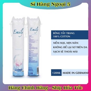 Bông Tẩy Trang 100% Cotton, Không Chứa Chất Tẩy Trắng, Mềm Mịn EMILY VÀ EBELIN 140 miếng - Nội Địa Đức