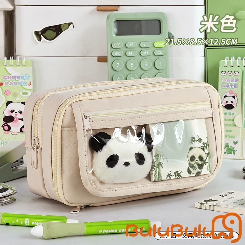 Túi đựng bút chì có dây kéo Hộp đựng bút chì dung tích lớn Hộp đựng văn phòng phẩm dành cho sinh viên Đồ dùng văn phòng du lịch