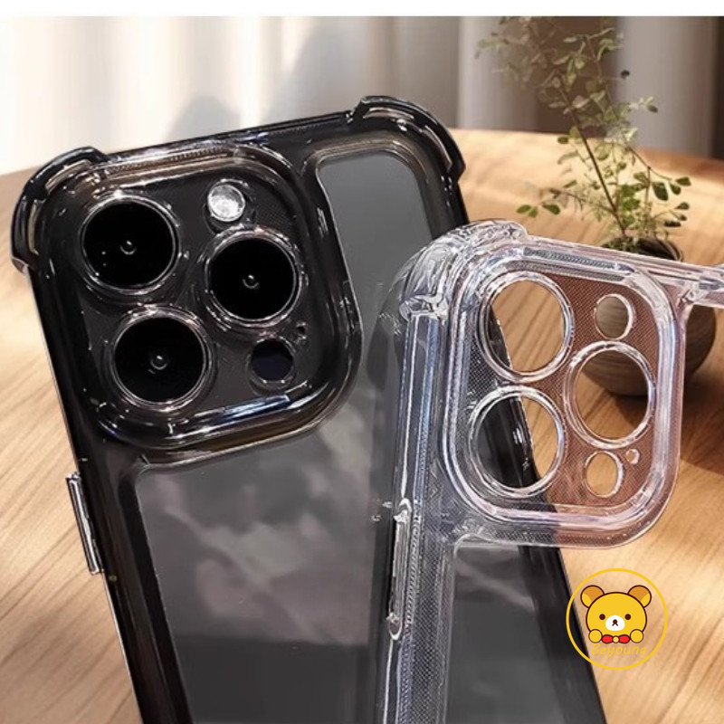 Ốp Điện Thoại Trong Suốt Chống Rơi Cho IQOO 12 Pro Neo 9 8 9S Pro 7 SE Z9 Turbo Z9X U3X Ốp Lưng Trong Suốt Túi Khí Bốn Góc Vỏ Mềm