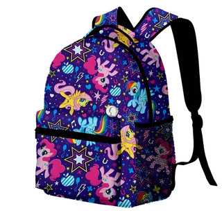 My Little Pony Ba Lô In Hoàn Toàn Ba Lô Dung Tích Lớn Dây Đeo Vai Rộng Giảm Căng Thẳng Ba Lô Túi Máy Tính Quà Tặng Sinh Nhật