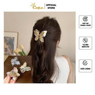 Kẹp tóc loang màu đá 3D pastel hình cánh bướm siêu xinh hottrend cope