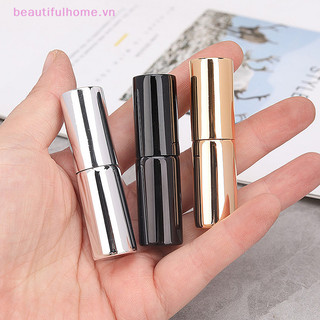 [Beautifulhome] Chai thủy tinh UV cầm tay 10ML có thể đổ lại với chai nhôm Mẫu hộp rỗng [làm đẹp]