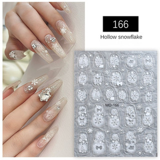 Nail Art Giáng Sinh Nail Sticker Hollow Bông Tuyết Chuông Cây Giáng Sinh Sao Bow Decal Trang Trí Móng Tay Đảng Lễ Hội Làm Móng Tay Công Cụ Cho Móng Tay Cửa Hàng