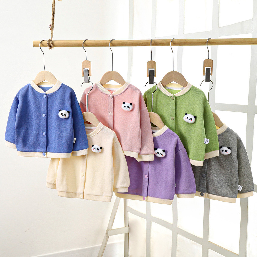 Trẻ Em Trẻ Em Dệt Kim Cardigan Mùa Thu Phong Cách Mới Áo Len Trẻ Em Phiên Bản Hàn Quốc Áo Bé Trai Bé Gái Phù Hợp Với Quần Áo I88P