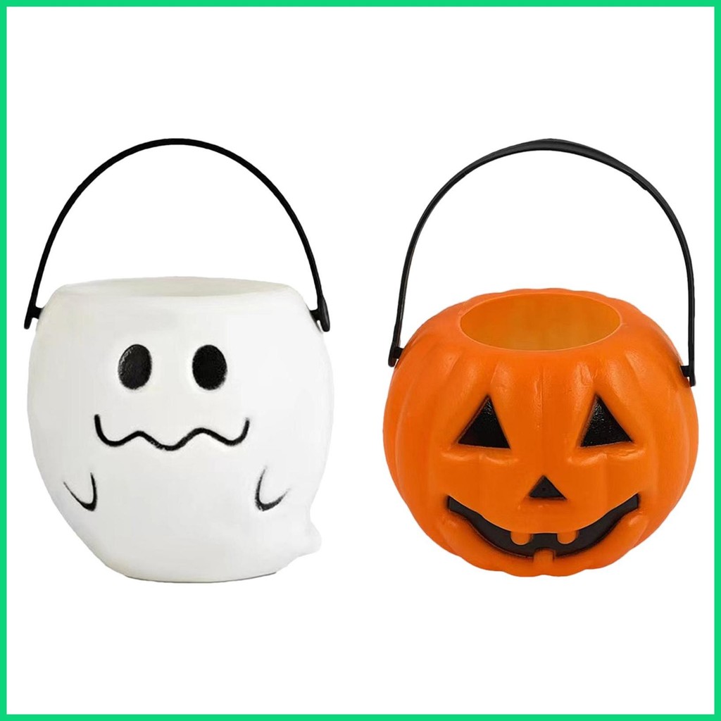 Halloween Xô Cho Trẻ Em Bí Ngô Ma Kẹo Xô Nhẹ Bí Ngô Ma Kẹo Lọ Có Thể Tái Sử Dụng Bí Ngô Ma jiwvn