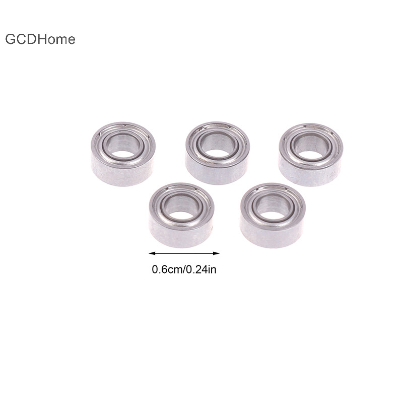 Gcdhome 5 Chiếc MR63zz Vòng Bi 3x6x2.5MM ABEC 7 Chất Lượng Cao MR63 ZZ Vòng Bi Thép Thu Nhỏ Cho Câu Cá HOT
