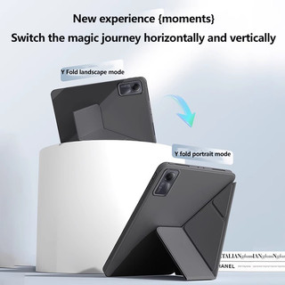 Ốp Lưng Máy Tính Bảng Thông Minh Cho Redmi Pad Pro 12.2 SE 11 Pad10.61 SE 8.7 Xiaomi Poco Pad12.1 6 5 Pro 11inch Y-Fold Stand Leather Soft Cover