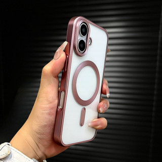 Mới 16 Pro Max Matte Titanium Grey Mạ Điện Từ Dành Cho iPhone 15 14 13 12 11 Pro Max 14Plus 15Plus 16Plus Ốp Mềm Siêu Mỏng