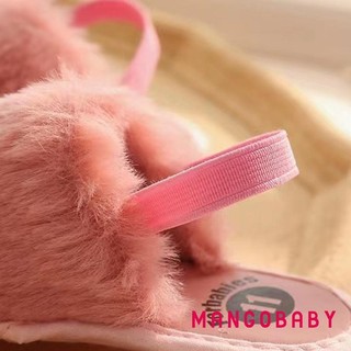 Mg-infant Bé Gái Dép Sang Trọng Chống Trơn Trượt Đế Mềm Trong Nhà Tập Đi Prewalker Đầu Tiên Giày Tập Đi
