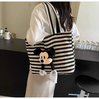 Túi Tote sức chứa lớn Túi xách Mickey thời trang Túi xách sách Túi vải