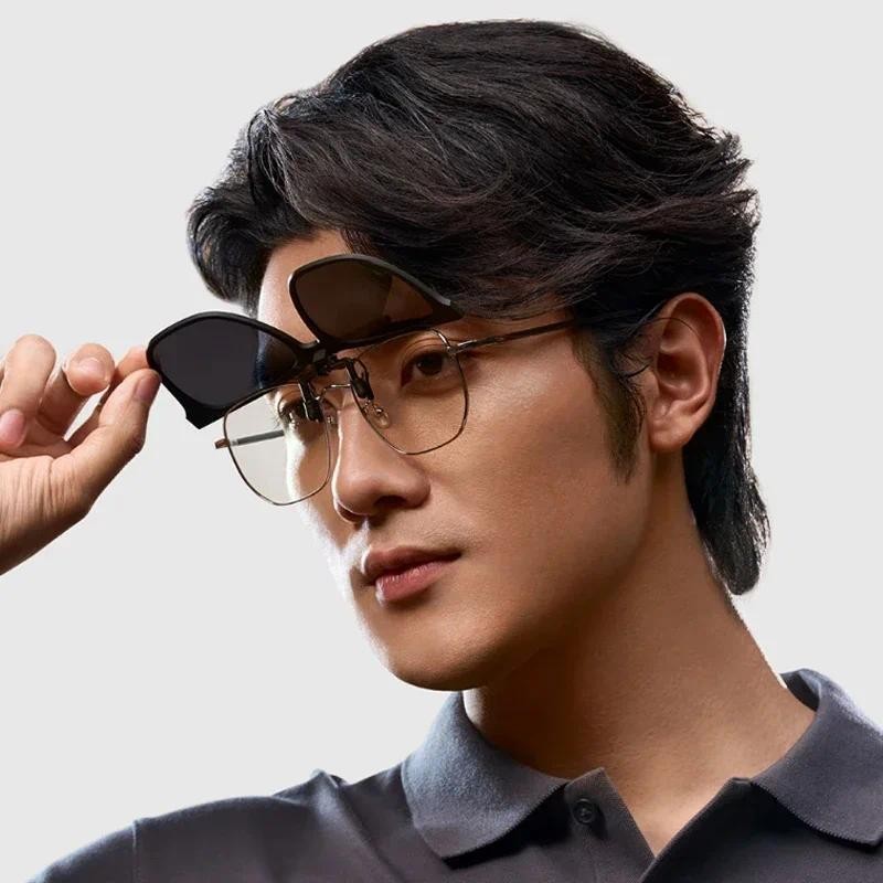 Kính râm phân cực Xiaomi siêu mỏng UV400, lật ngoài trời, ống kính TAC ghép nối, tương thích kính cận thị