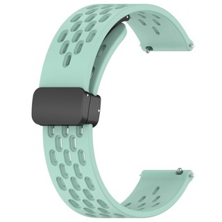 Dây đeo silicon 20mm Khóa gấp Dây đeo khóa từ tính cho Garmin Venu Sq 2 plus / venu2 plus / 165 / 645 / 245 / Vivoactive 5