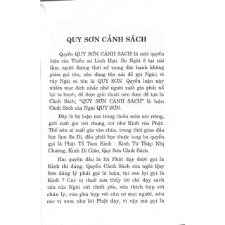 Sách -  Quy Sơn Cảnh Sách Giảng Giải - HT Thích Thanh Từ