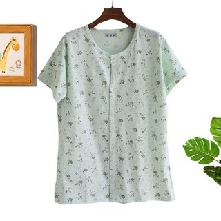 ✨【火爆热卖中ing】Áo Cardigan Cotton Nguyên Chất Nữ Tay Ngắn Trung Niên Người Cao Tuổi Mở Áo Cặp Mở Nửa Tay Top Mẹ Cotton Bộ Đồ Ngủ Không Khí-