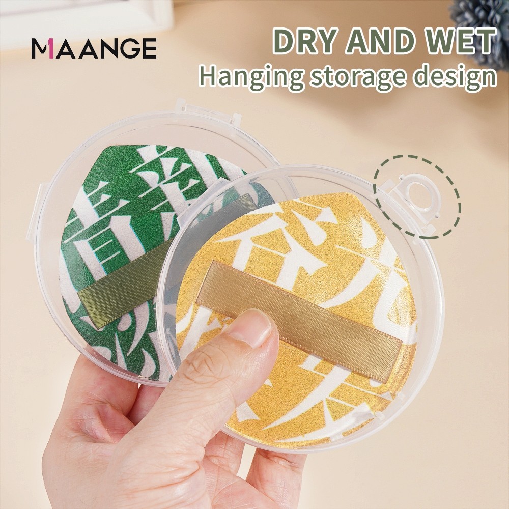 Mút Tán Kem Nền MAANGE Mút Tán Phấn Trang điểm Kèm Hộp Đựng Mềm Mịn Đàn Hồi 1628 | BigBuy360 - bigbuy360.vn