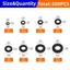 JUIC 500 Chiếc Nylon Máy Giặt, Con Dấu O Ring Assortment Kit 8 Kích Cỡ Máy Bay Miếng Đệm, Bền Đen Trắng Flat M2-M10 Vòng Đệm Cách Nhiệt