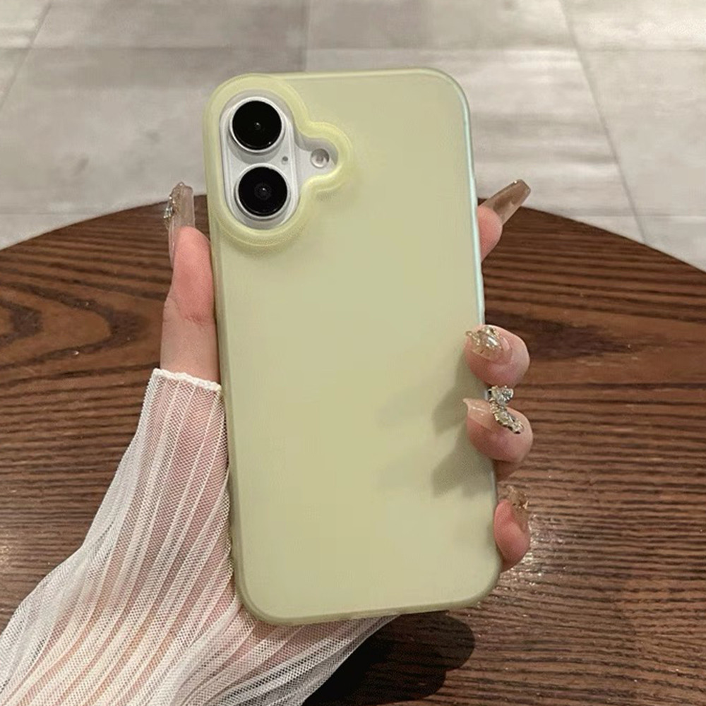 Ốp Điện Thoại Sương Mù Màu Hồng Cho iPhone 17ProMax 16Plus 15 14 13 12 11 Bảo Vệ Toàn Diện Chống Sốc Bảo Vệ Vỏ Mềm