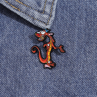 Mulan Mushu Dragon Men Trâm Quần Áo Thời Trang Phụ Kiện Quà Tặng Cho Bạn Bè
