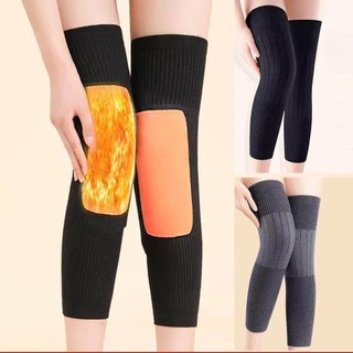 INENK ếng đệm nẹp đầu gối, Dụng cụ làm ấm chân màu đen / xám bằng len Cashmere, Dụng cụ bảo vệ đầu gối KneeCap
