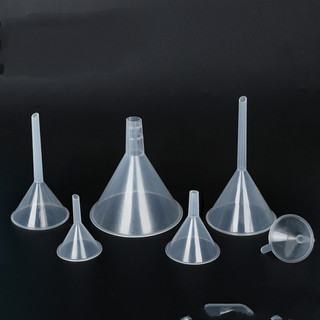 30 50 60 75 90 120mm phễu nhựa nhỏ đóng gói phễu đóng gói dụng cụ nước hoa pp phễu nhựa