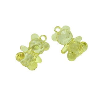 Phong cách Hàn Quốc dễ thương trong suốt nhiều mặt dây treo gấu diy nhựa phụ kiện bông tai làm bằng tay phụ kiện tóc bán buôn